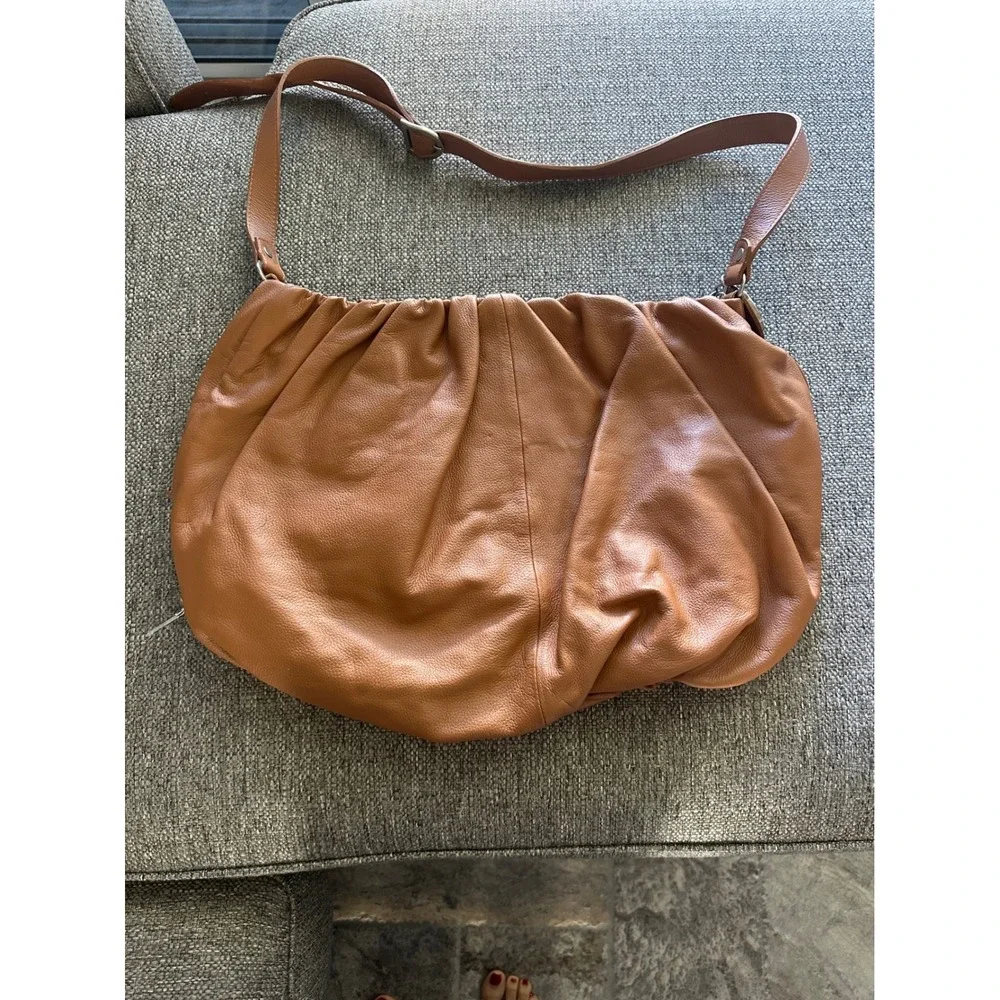 Concealed Carry Woolstenhulme Designer Bags Brown Leather Hobo Shoulder Bag NWOT
